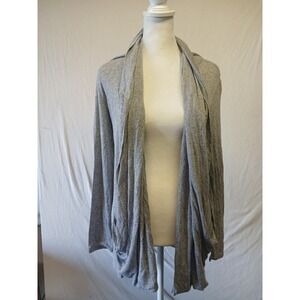 Earthbound large open front cardigan sweater lounge cozy lightweight sodt